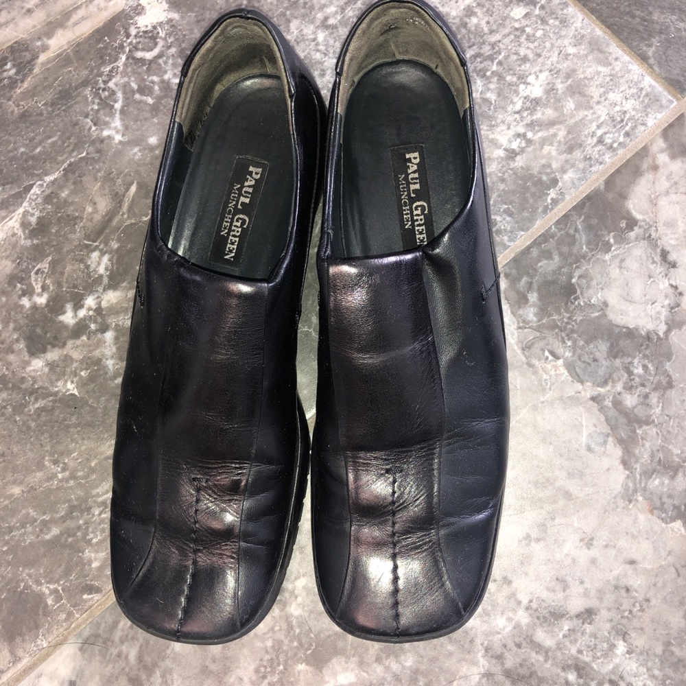 Paul Green Leather Clogs